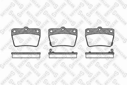 Stellox 850 002L-SX - Тормозные колодки, дисковые, комплект unicars.by