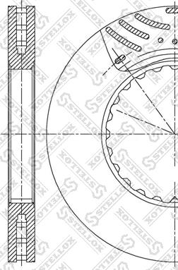 Stellox 85-00896-SX - Тормозной диск unicars.by