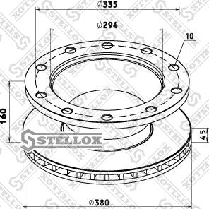 Stellox 85-00807-SX - Тормозной диск unicars.by