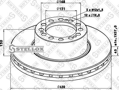 Stellox 85-00815-SX - Тормозной диск unicars.by