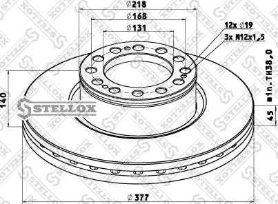 Stellox 85-00813-SX - Тормозной диск unicars.by