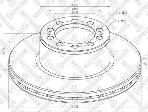 Stellox 85-00824-SX - Тормозной диск unicars.by