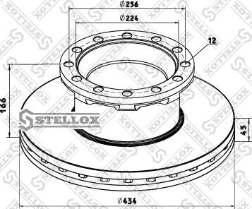 Stellox 85-00792-SX - Тормозной диск unicars.by