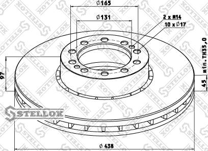 Stellox 85-00747-SX - Тормозной диск unicars.by