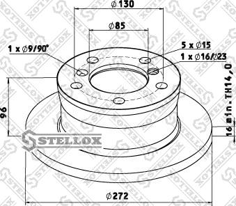 Stellox 85-00763-SX - Тормозной диск unicars.by