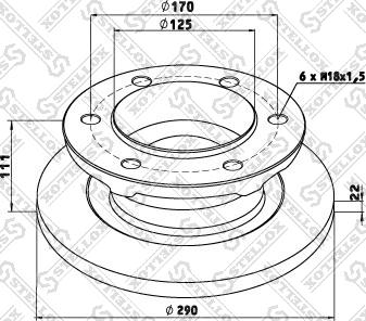 Stellox 85-00700-SX - Тормозной диск unicars.by