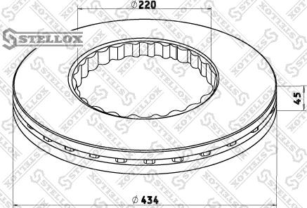 Stellox 85-00734-SX - Тормозной диск unicars.by