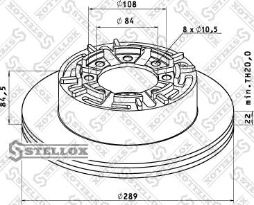 Stellox 85-00737-SX - Тормозной диск unicars.by