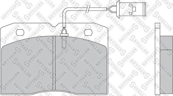 Stellox 85-01408-SX - Тормозные колодки, дисковые, комплект unicars.by