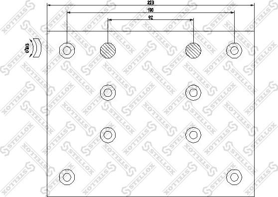 Stellox 85-01013-SX - Комплект тормозных башмаков, барабанные тормоза unicars.by