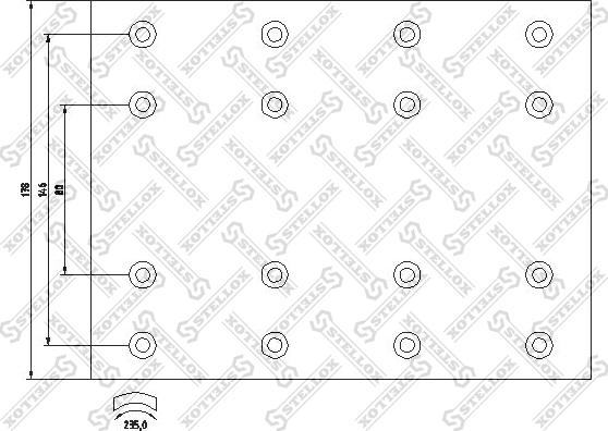 Stellox 85-01085-SX - Комплект тормозных башмаков, барабанные тормоза unicars.by