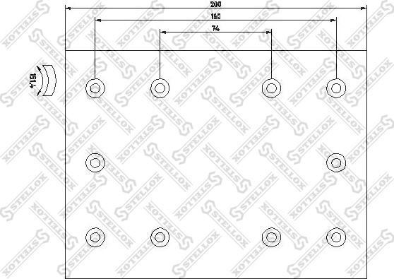 Stellox 85-01082-SX - Комплект тормозных башмаков, барабанные тормоза unicars.by