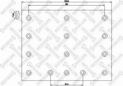 Stellox 85-01104-SX - Комплект тормозных башмаков, барабанные тормоза unicars.by