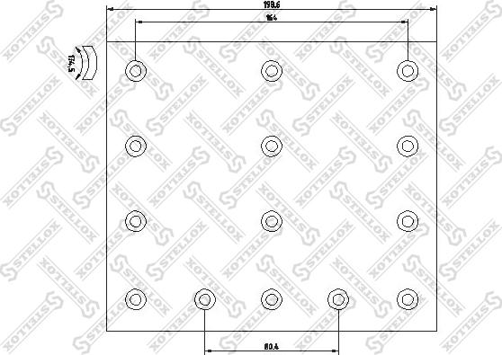 Stellox 85-01102-SX - Комплект тормозных башмаков, барабанные тормоза unicars.by