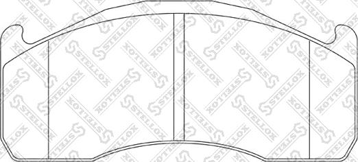 Stellox 85-11466-SX - Тормозные колодки, дисковые, комплект unicars.by