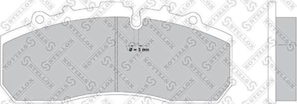 Stellox 85-11413-SX - Тормозные колодки, дисковые, комплект unicars.by