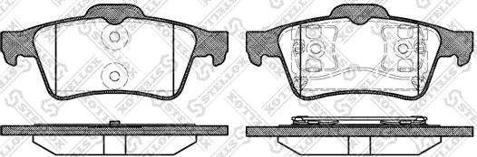 Stellox 853 000BL-SX - Тормозные колодки, дисковые, комплект unicars.by