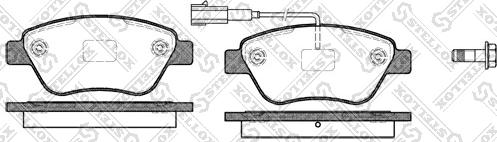 Stellox 869 011-SX - Тормозные колодки, дисковые, комплект unicars.by