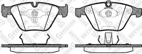 Stellox 868 000B-SX - Тормозные колодки, дисковые, комплект unicars.by