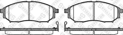 Stellox 863 014-SX - Тормозные колодки, дисковые, комплект unicars.by