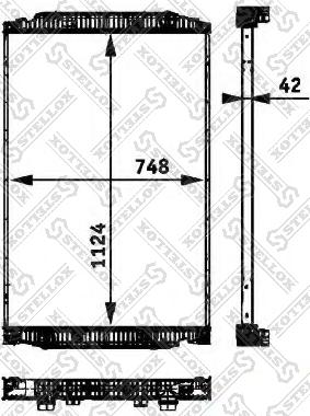 Stellox 81-03302-SX - Радиатор, охлаждение двигателя unicars.by