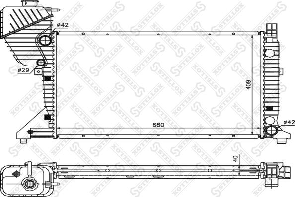 Stellox 81-03338-SX - Радиатор, охлаждение двигателя unicars.by