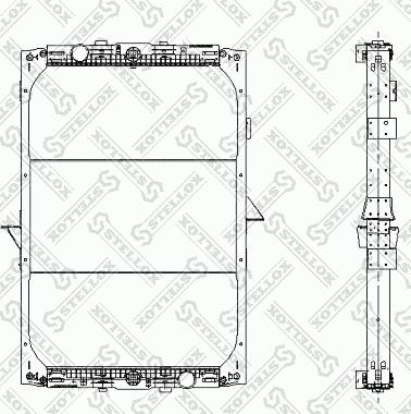 Stellox 81-03320-SX - Радиатор, охлаждение двигателя unicars.by