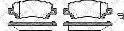 Stellox 885 002B-SX - Тормозные колодки, дисковые, комплект unicars.by