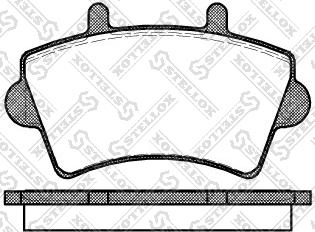 Stellox 830 000-SX - Тормозные колодки, дисковые, комплект unicars.by