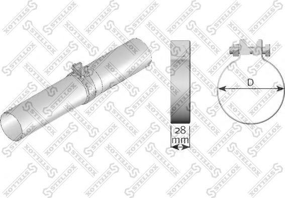 Stellox 82-01071-SX - Соединительные элементы, система выпуска unicars.by