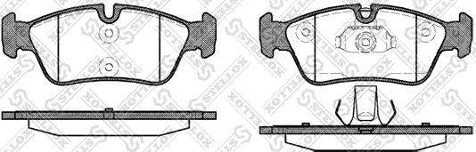 Stellox 395 040BL-SX - Тормозные колодки, дисковые, комплект unicars.by