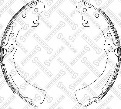 Stellox 395 100-SX - Комплект тормозных колодок, барабанные unicars.by