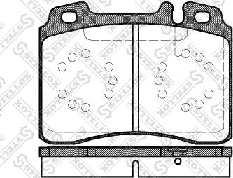 Stellox 390 000-SX - Тормозные колодки, дисковые, комплект unicars.by