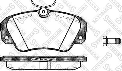 Stellox 393 000B-SX - Тормозные колодки, дисковые, комплект unicars.by