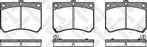 Stellox 344 002B-SX - Тормозные колодки, дисковые, комплект unicars.by