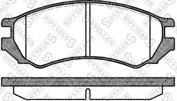 Stellox 355 000-SX - Тормозные колодки, дисковые, комплект unicars.by