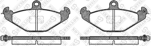 Stellox 356 000B-SX - Тормозные колодки, дисковые, комплект unicars.by