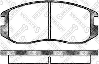 Stellox 368 000-SX - Тормозные колодки, дисковые, комплект unicars.by