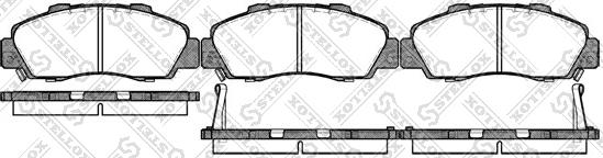 Stellox 362 002B-SX - Тормозные колодки, дисковые, комплект unicars.by