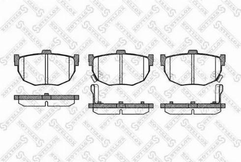 Stellox 305 032L-SX - Тормозные колодки, дисковые, комплект unicars.by