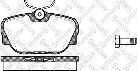 Stellox 307 000-SX - Тормозные колодки, дисковые, комплект unicars.by