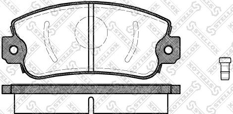 Stellox 383 002-SX - Тормозные колодки, дисковые, комплект unicars.by