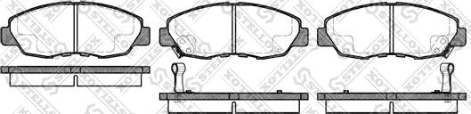 Stellox 335 002-SX - Тормозные колодки, дисковые, комплект unicars.by