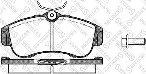 Stellox 331 000-SX - Тормозные колодки, дисковые, комплект unicars.by