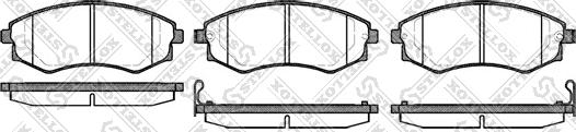 Stellox 329 012B-SX - Тормозные колодки, дисковые, комплект unicars.by