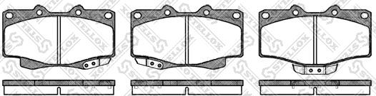 Stellox 326 004-SX - Тормозные колодки, дисковые, комплект unicars.by