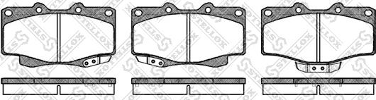 Stellox 326 014-SX - Тормозные колодки, дисковые, комплект unicars.by