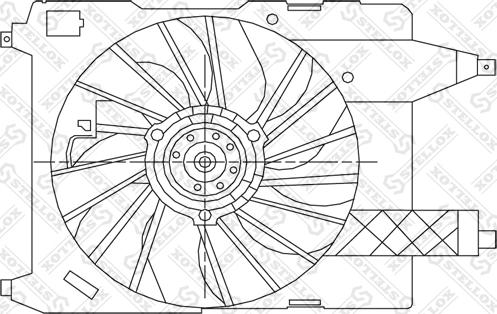 Stellox 29-99410-SX - Вентилятор, охлаждение двигателя unicars.by