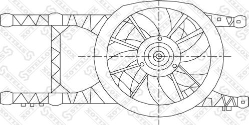 Stellox 29-99012-SX - Вентилятор, охлаждение двигателя unicars.by