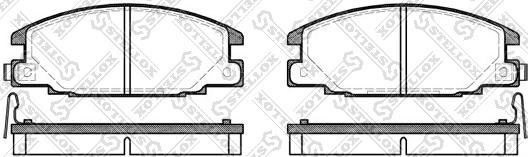 Stellox 249 004B-SX - Тормозные колодки, дисковые, комплект unicars.by